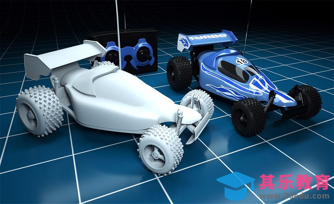 C4D-赛车建模01[虎课网C4D设计视频教程][产品数码建模MP4教程全集 ]-第1张图片-我要自学网