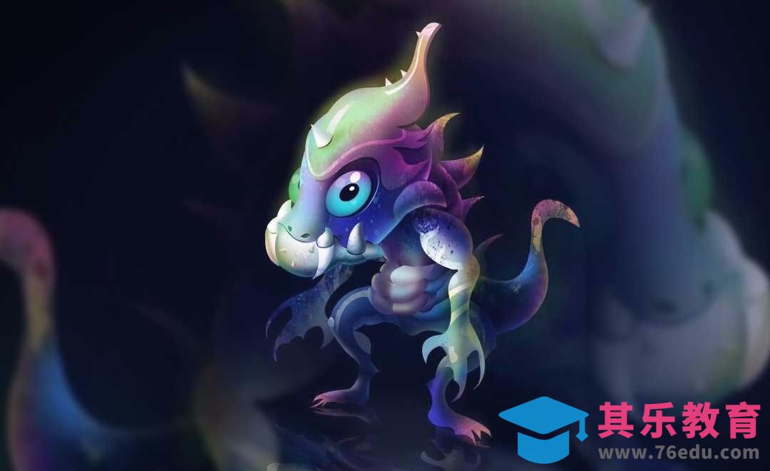 PS-鼠绘插画-波光麒麟[虎课网绘画插画视频教程][ipad商业插画MP4教程全集 ]-第1张图片-我要自学网