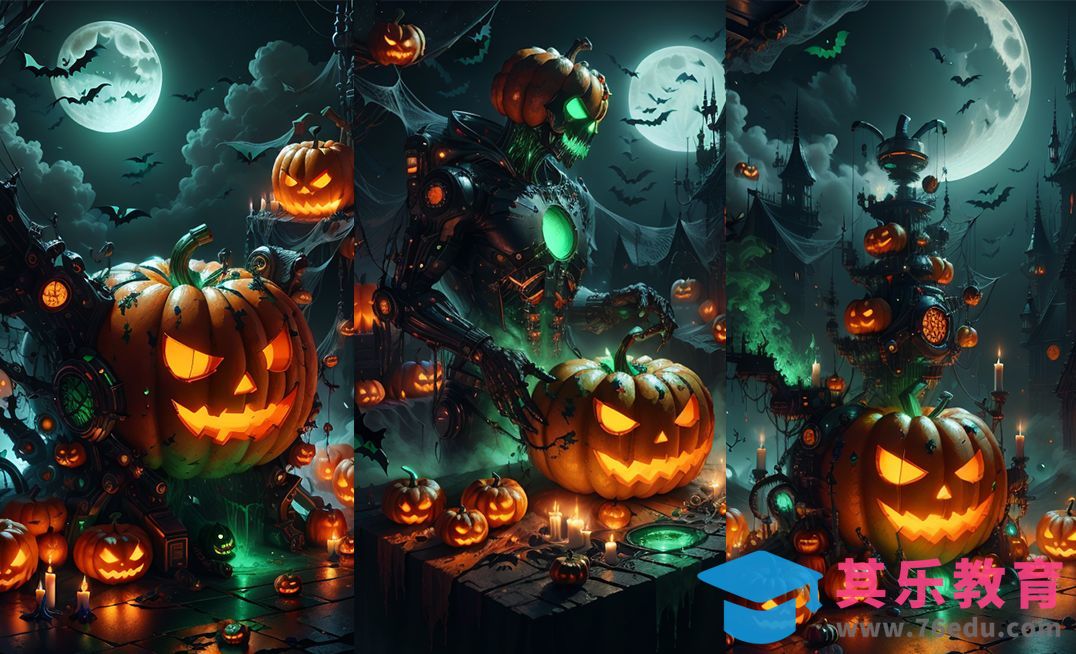 Stable Diffusion-快速产出商用万圣节创意海报kv[虎课网AICG人工智能视频教程][MP4高清全集 ]-第1张图片-我要自学网