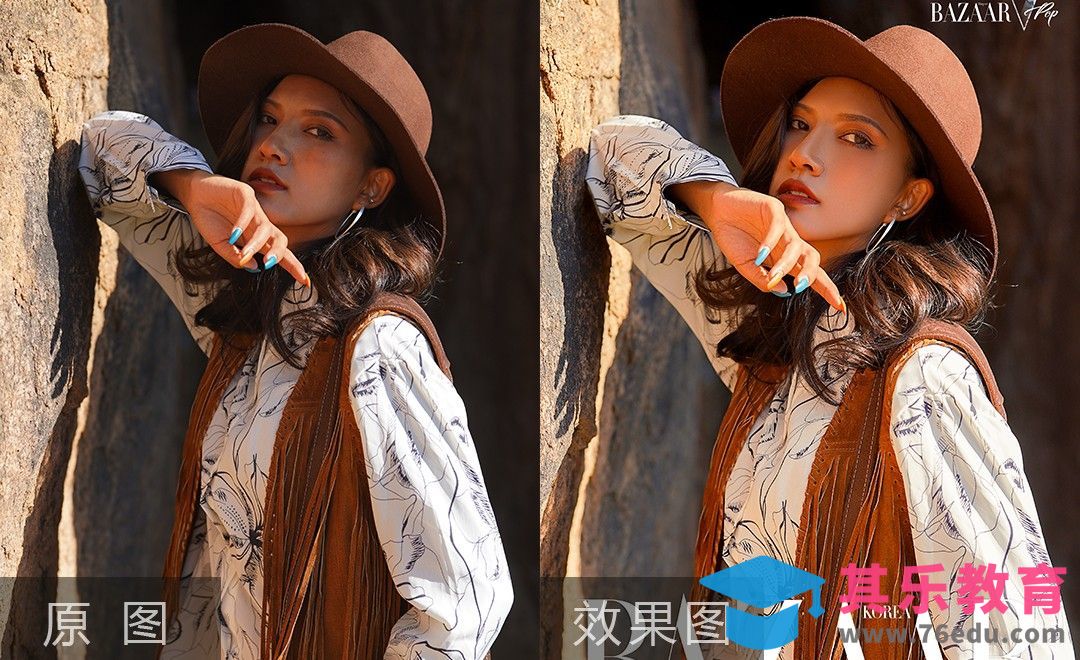 PS-酷飒风广角杂志感人像精修[虎课网手机摄影入门视频教程][MP4产品摄影教程全集 ]-第1张图片-我要自学网