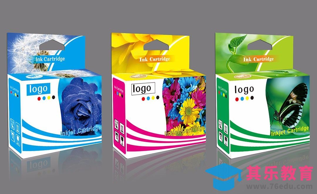 CDR-包装设计- 墨盒包装[虎课网品牌设计视频教程][logo包装设计教程全集MP4 ]-第1张图片-我要自学网