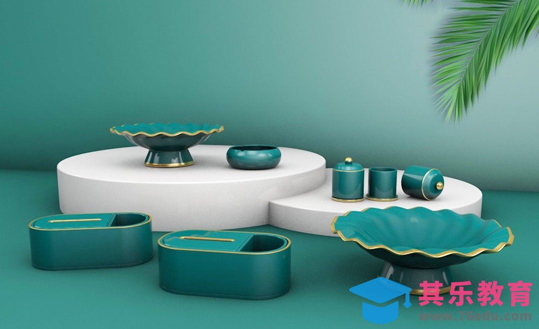 C4D-果盘纸巾盒收纳产品组合-建模渲染[虎课网C4D设计视频教程][产品数码建模MP4教程全集 ]-第1张图片-我要自学网