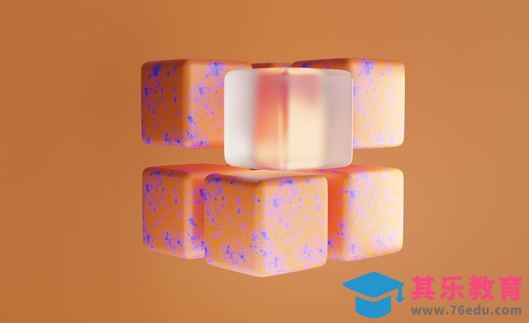 Blender-卡通魔方图标建模渲染[虎课网Blender视频教程][Blender建模教程MP4教程全集 ]-第1张图片-我要自学网