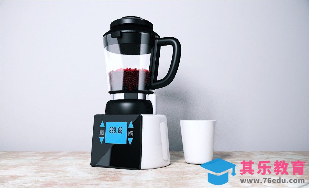 C4D-榨汁机产品建模渲染上集[虎课网C4D设计视频教程][产品数码建模MP4教程全集 ]-第1张图片-我要自学网