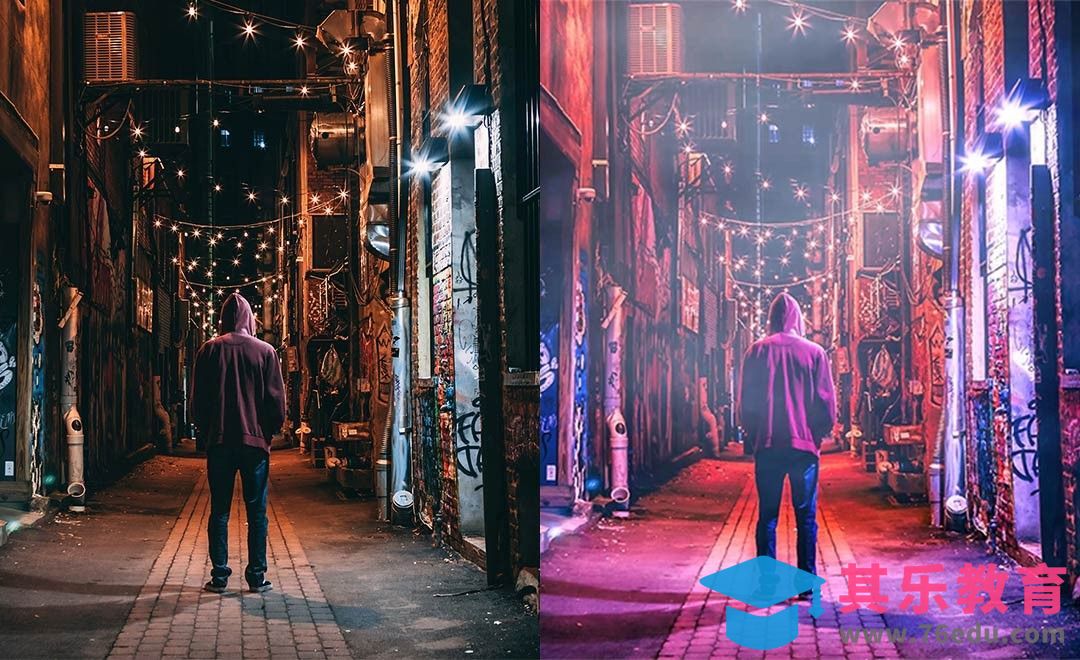 PS-赛博朋克风格照片调色技巧[虎课网最新视频教程][免费高清MP4教程全集 ]-第1张图片-我要自学网