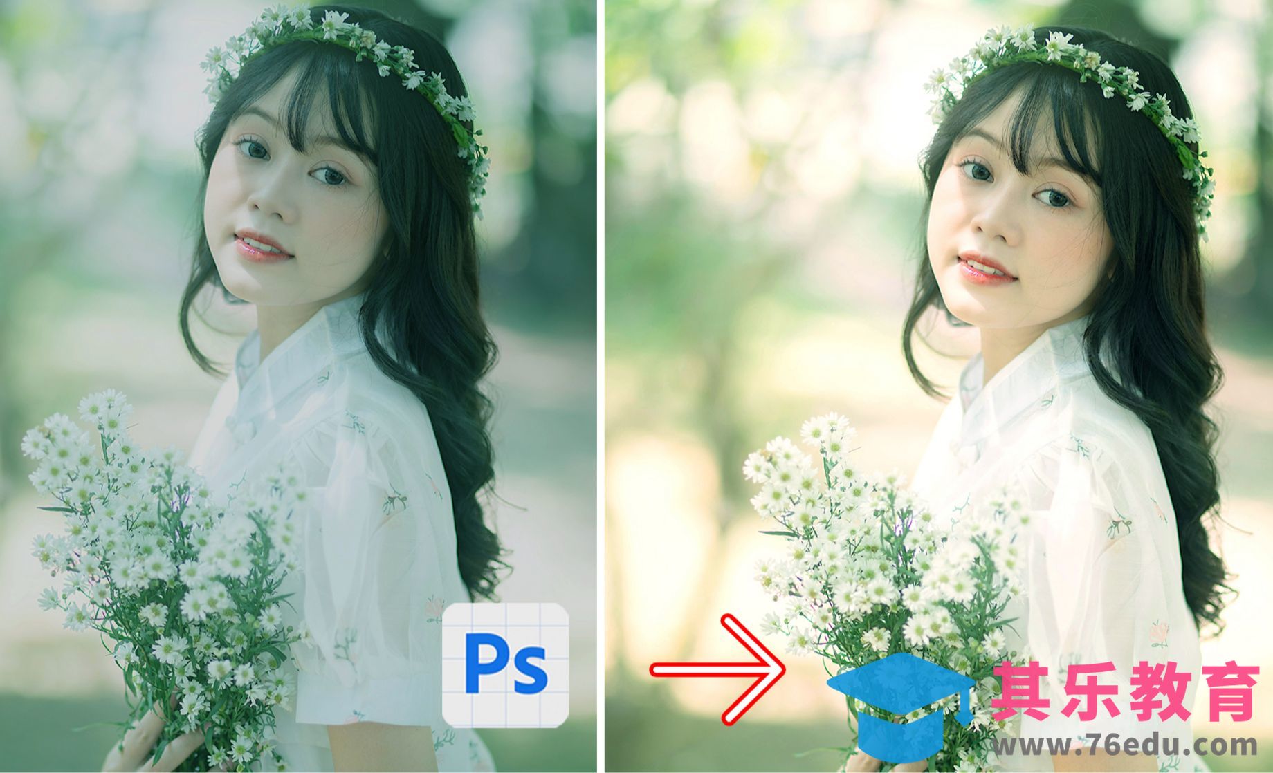 Photoshop修正肖像色彩色偏（进阶色彩平衡工具）[虎课网手机摄影入门视频教程][MP4产品摄影教程全集 ]-第1张图片-我要自学网