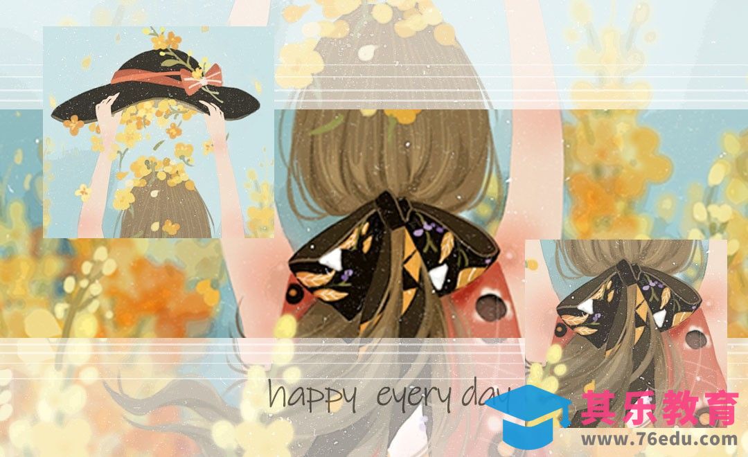 PS-小清新插画《油菜花田》[虎课网绘画插画视频教程][ipad商业插画MP4教程全集 ]-第1张图片-我要自学网