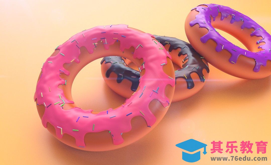C4D-美味甜甜圈制作[虎课网C4D设计视频教程][产品数码建模MP4教程全集 ]-第1张图片-我要自学网