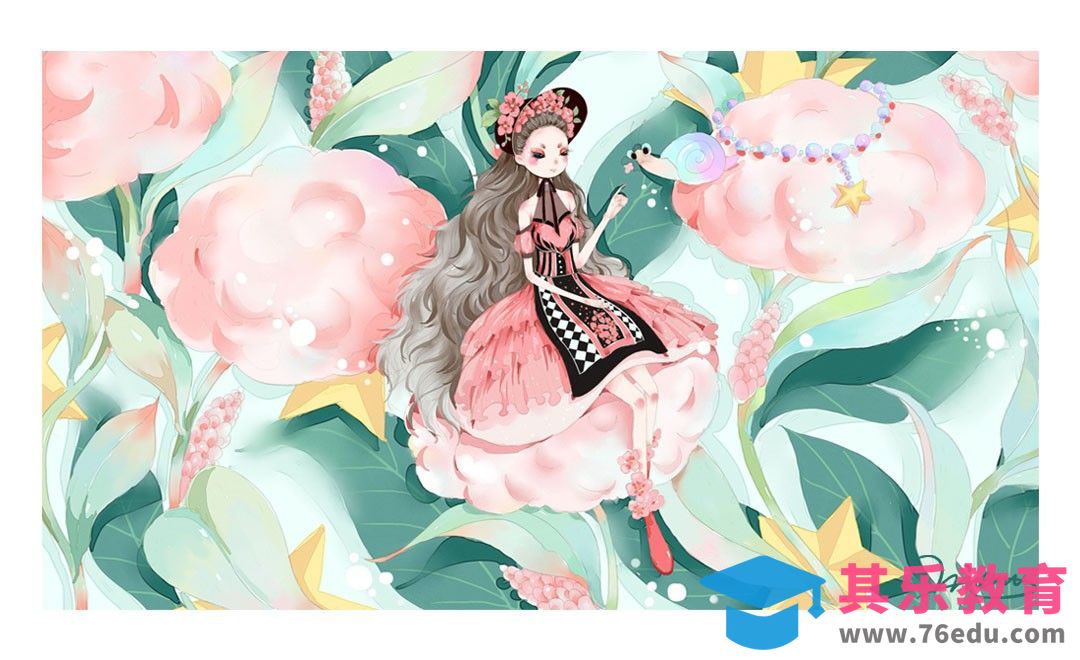 PS+SAI-小清新插画《蜗牛你好》[虎课网绘画插画视频教程][ipad商业插画MP4教程全集 ]-第1张图片-我要自学网