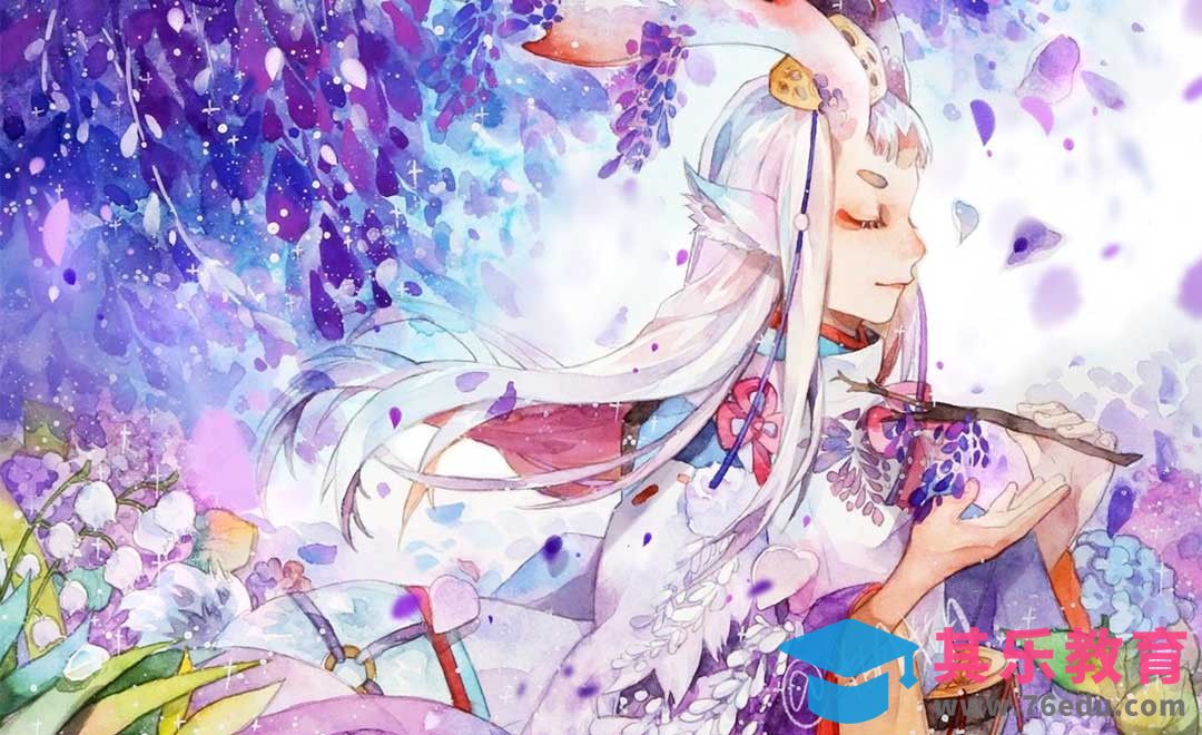 水彩手绘-唯美风格小鹿男插画[虎课网绘画插画视频教程][ipad商业插画MP4教程全集 ]-第1张图片-我要自学网