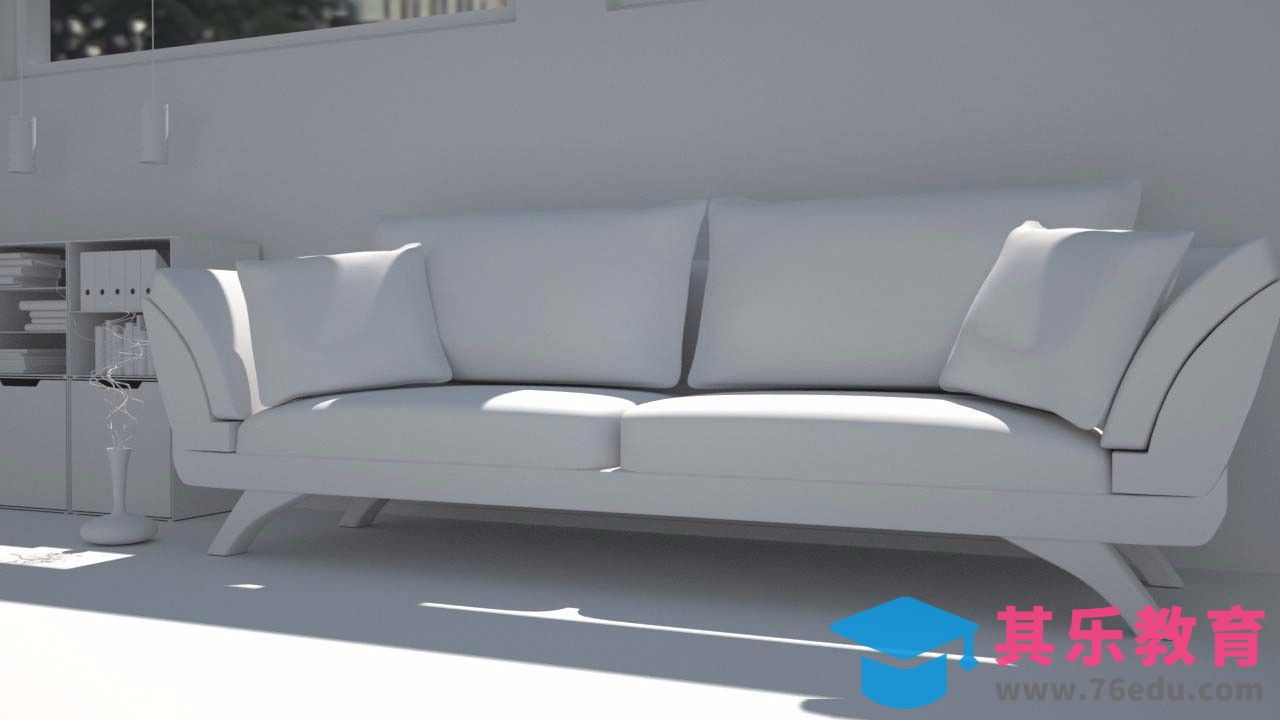 C4D-沙发案例（上集）[虎课网C4D设计视频教程][产品数码建模MP4教程全集 ]-第1张图片-我要自学网