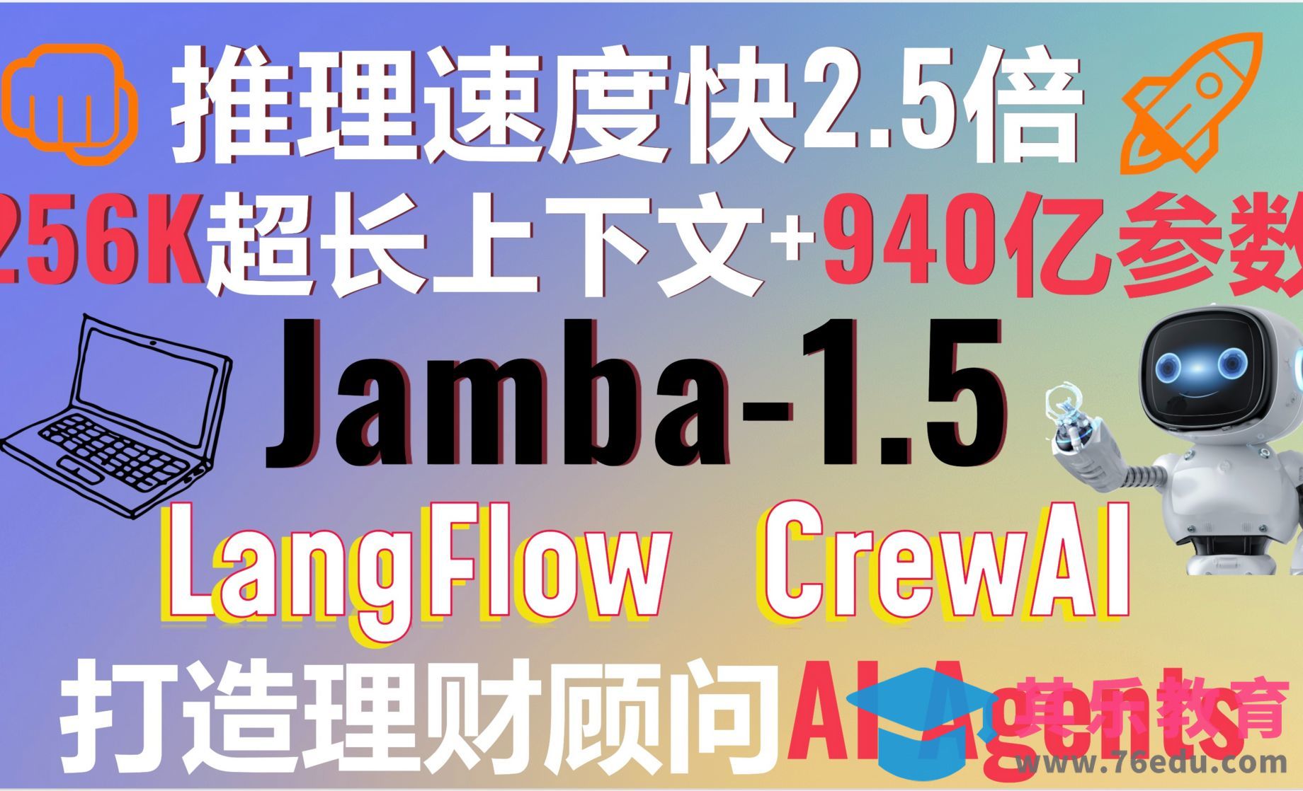推理速度快2.5倍！最新Mamba-Transformer架构Jamba 1.5模型震撼登场[虎课网AICG人工智能视频教程][MP4高清全集 ]-第1张图片-我要自学网