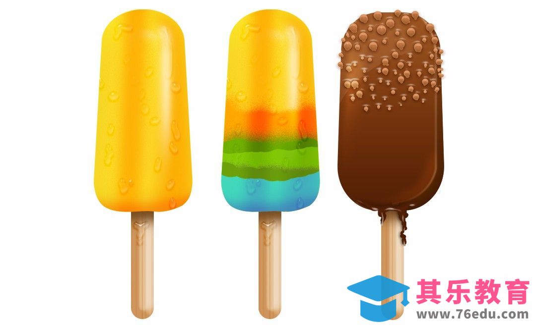 PS-鼠绘-冰棍来挑战[虎课网绘画插画视频教程][ipad商业插画MP4教程全集 ]-第1张图片-我要自学网