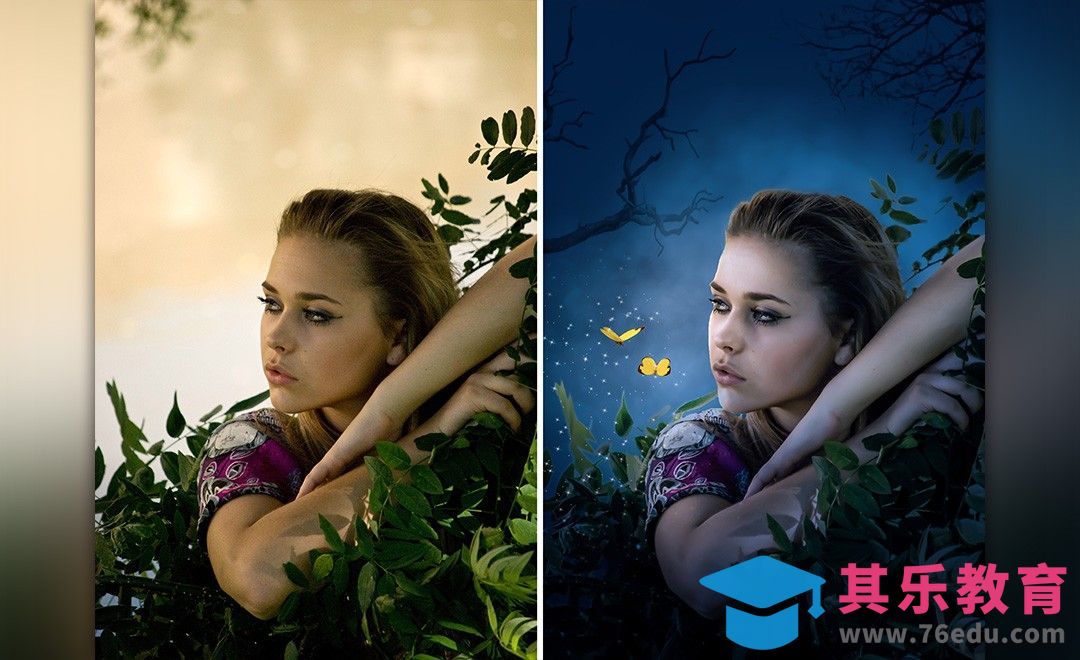 PS-超现实感人像后期合成[平面设计视频教程][海报设计MP4高清全集 ]-第1张图片-我要自学网