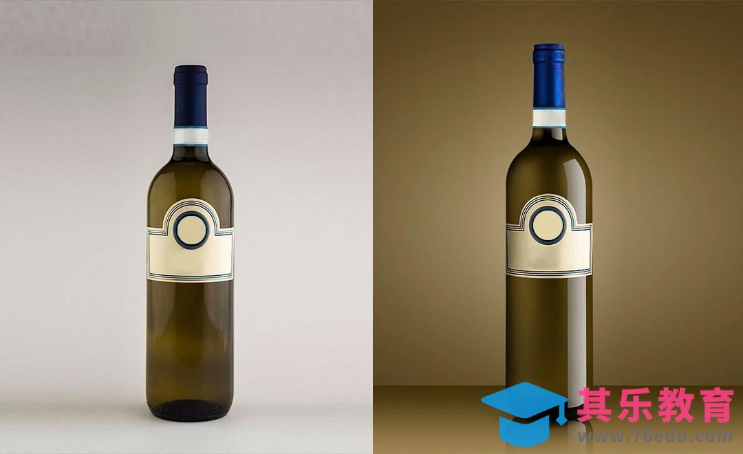 PS-葡萄酒酒瓶精修[虎课网电商产品精修视频教程][最新PS修图教程全集MP4 ]-第1张图片-我要自学网