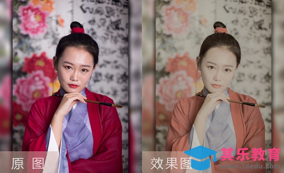 PS+LR-室内汉服人像国画调色快速修图技法[虎课网手机摄影入门视频教程][MP4产品摄影教程全集 ]-第1张图片-我要自学网