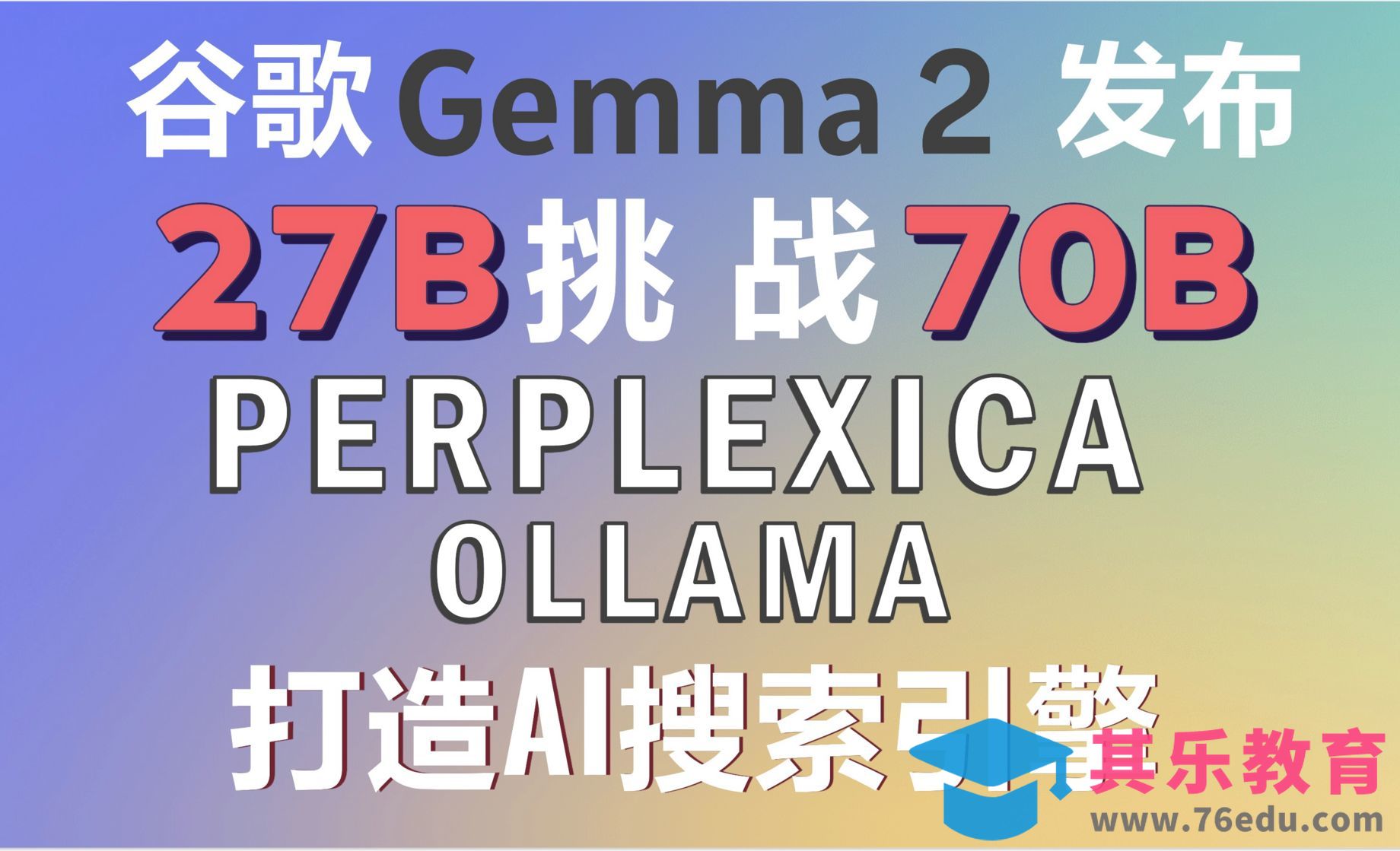 挑战Llama3！本地部署Gemma2开源模型！ollama+Perplexica打造AI搜索引擎[虎课网AICG人工智能视频教程][MP4高清全集 ]-第1张图片-我要自学网