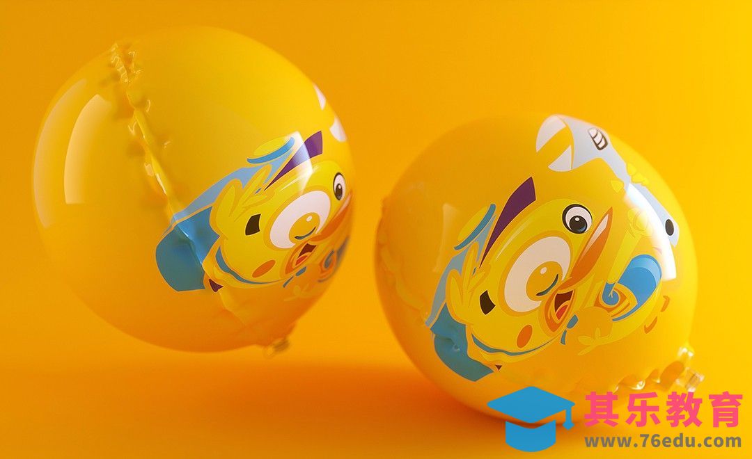 C4D-简单制作卡通气球[虎课网C4D设计视频教程][产品数码建模MP4教程全集 ]-第1张图片-我要自学网