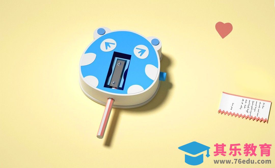 C4D+OC-卷笔刀创意动画[虎课网C4D设计视频教程][产品数码建模MP4教程全集 ]-第1张图片-我要自学网