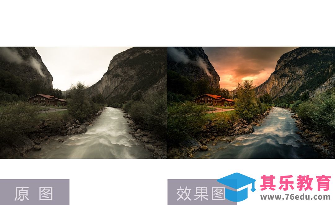 LR-国外山谷木屋梦幻风光后期修图[虎课网手机摄影入门视频教程][MP4产品摄影教程全集 ]-第1张图片-我要自学网