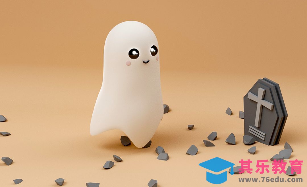 C4D+RS-小幽灵动画建模渲染[虎课网C4D设计视频教程][产品数码建模MP4教程全集 ]-第1张图片-我要自学网