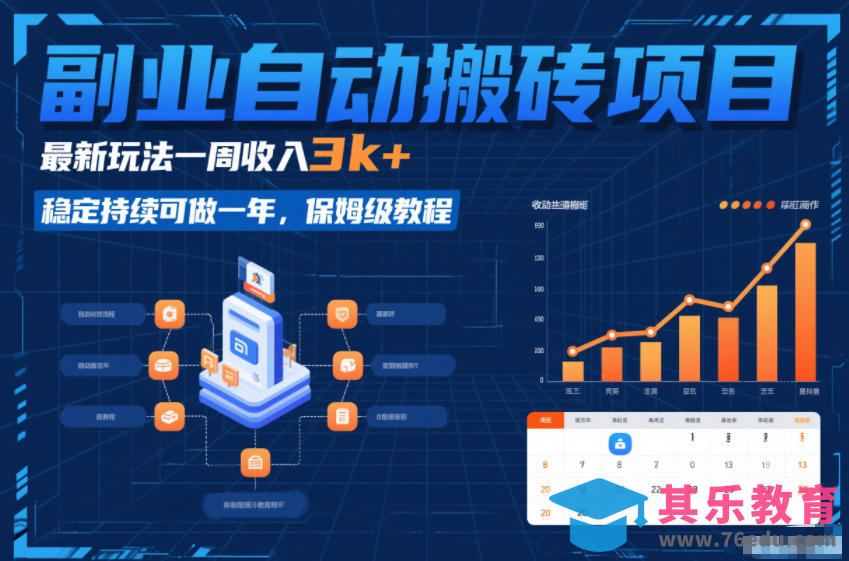 副业自动搬砖项目，最新玩法一周收入3k+，稳定持续可做一年，保姆级教程【揭秘】-第1张图片-我要自学网