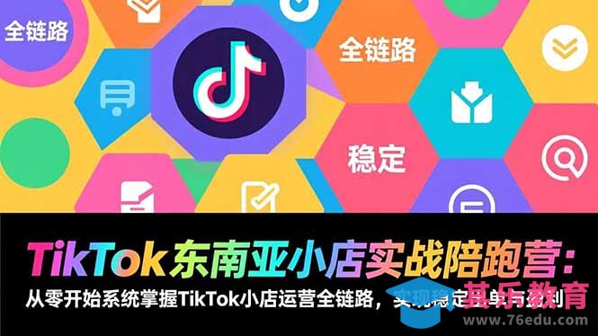 TikTok东南亚小店实战陪跑营：从零开始系统掌握TikTok小店运营全链路，实现稳定出单与盈利-第1张图片-我要自学网