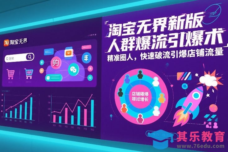 淘宝无界新版人群爆流引爆术，精准圈人，快速破流引爆店铺流量-第1张图片-我要自学网