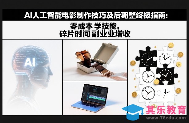 AI人工智能电影制作技巧及后期完整终极指南：零成本学技能，碎片时间副业增收-第1张图片-我要自学网