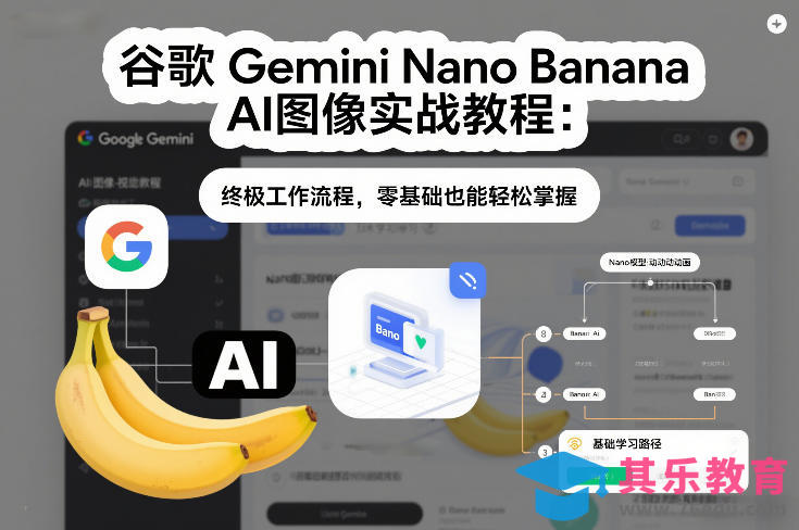 谷歌Gemini Nano Banana AI图像实战教程:终极工作流程,零基础也能轻松掌握-第1张图片-我要自学网 谷歌Gemini Nano Banana AI图像实战教程:终极工作流程,零基础也能轻松掌握-第1张图片-我要自学网