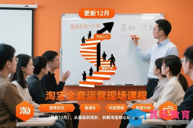 淘宝全套运营现场课程(更新26年1月)，从基础到高阶，拆解淘宝核心玩法-第1张图片-我要自学网