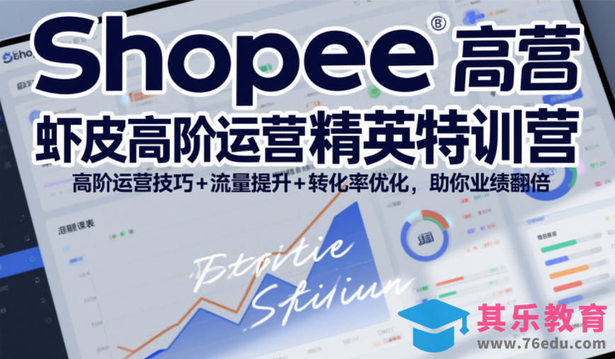 Shopee虾皮高阶运营精英特训营，高阶运营技巧+流量提升+转化率优化，助你业绩翻倍-第1张图片-我要自学网