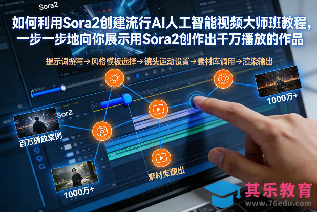 如何利用Sora2创建流行AI人工智能视频大师班,一步一步地向你展示用Sora2创作出千万播放的作品-第1张图片-我要自学网 如何利用Sora2创建流行AI人工智能视频大师班,一步一步地向你展示用Sora2创作出千万播放的作品-第1张图片-我要自学网