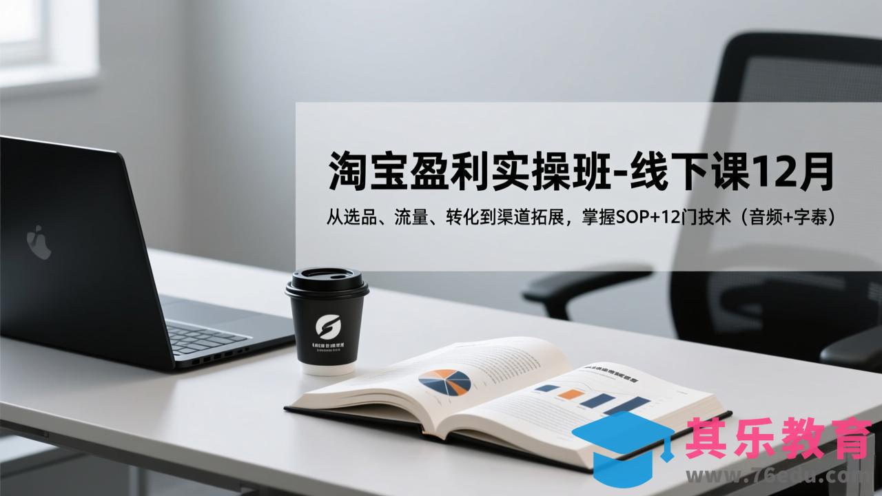 淘宝盈利实操班-线下课12月，从选品、流量、转化到渠道拓展，掌握SOP+12门技术(音频+字幕-第1张图片-我要自学网