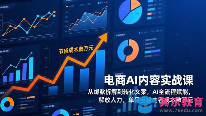 电商AI内容实战课,从爆款拆解到转化文案,AI全流程赋能,解放人力,单月节省内容成本数万元-第1张图片-我要自学网 电商AI内容实战课,从爆款拆解到转化文案,AI全流程赋能,解放人力,单月节省内容成本数万元-第1张图片-我要自学网