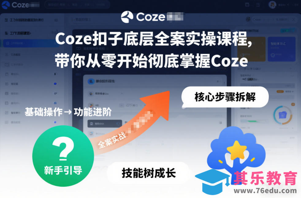 Coze扣子底层全案实操课程，带你从零开始彻底掌握Coze”