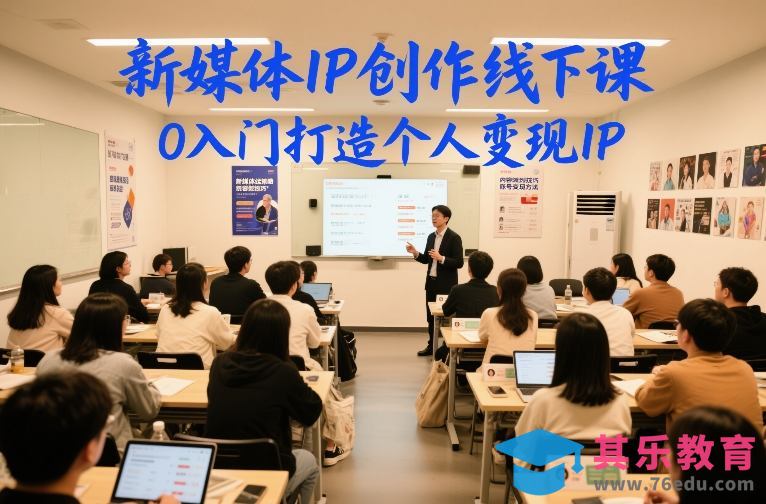 新媒体IP创作线下课,0入门打造个人变现IP-第1张图片-我要自学网 新媒体IP创作线下课,0入门打造个人变现IP-第1张图片-我要自学网