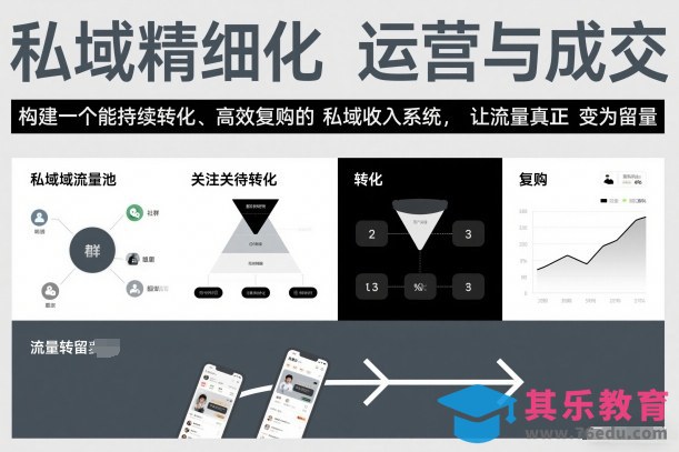 私域精细化运营与成交，构建一个能持续转化、高效复购的私域收入系统，让流量真正变为留量-第1张图片-我要自学网