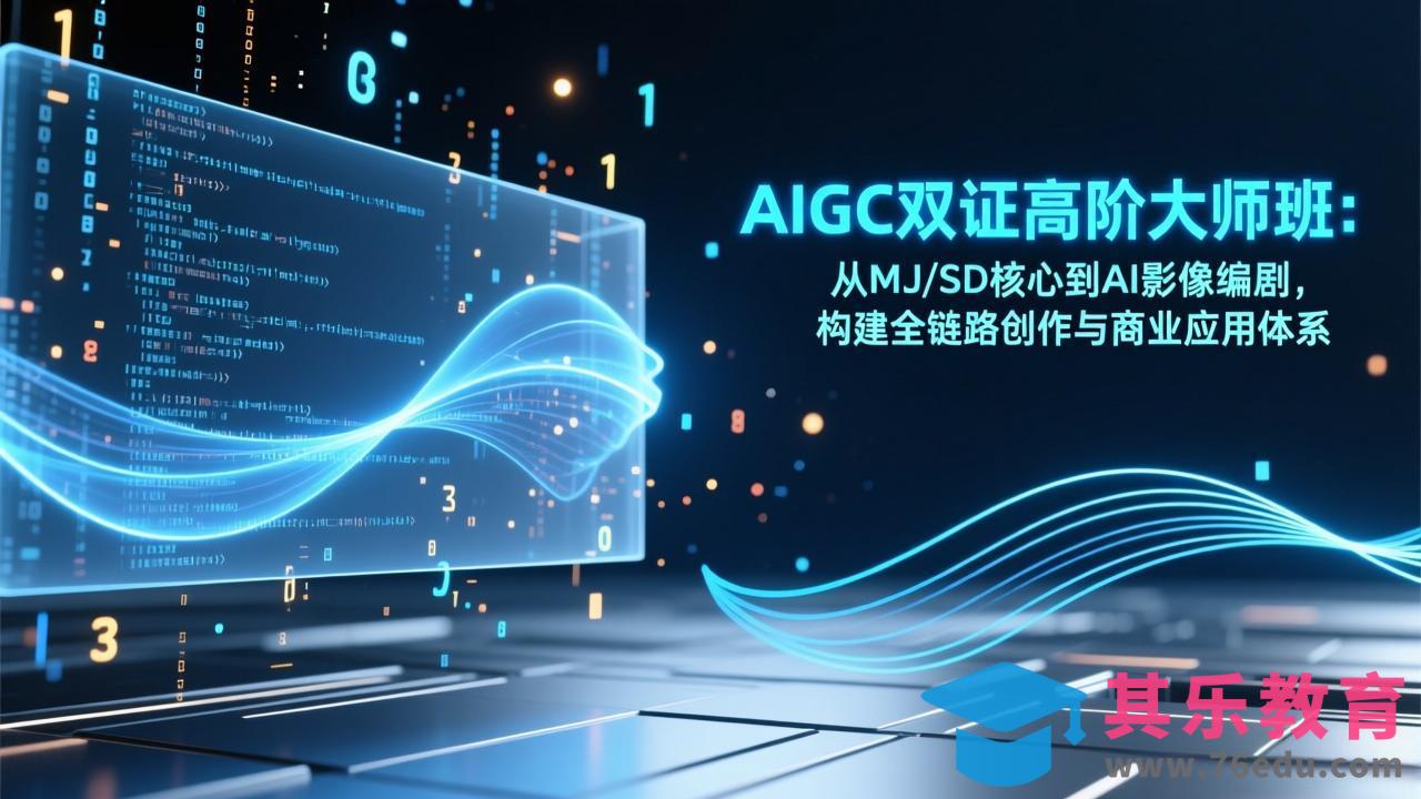 AIGC双证高阶大师班:从MJ/SD核心到AI影像编剧,构建全链路创作与商业应用体系-第1张图片-我要自学网 AIGC双证高阶大师班:从MJ/SD核心到AI影像编剧,构建全链路创作与商业应用体系-第1张图片-我要自学网