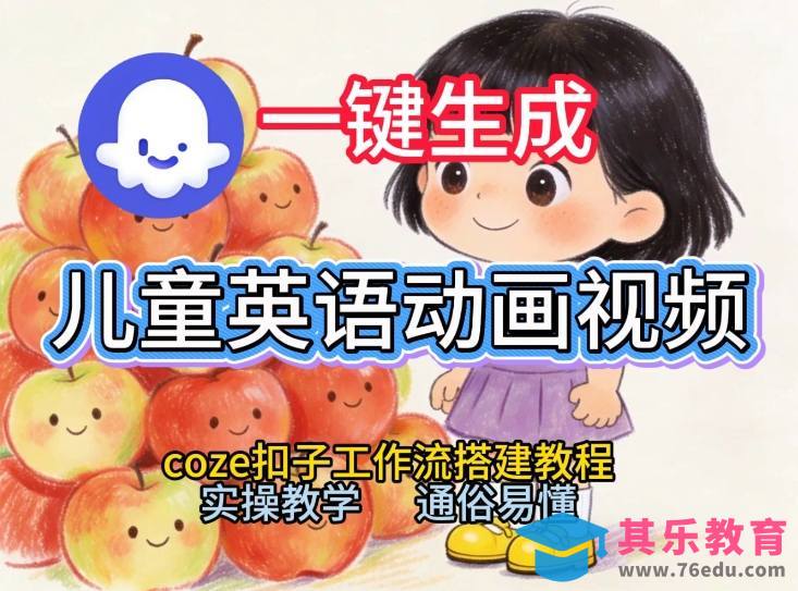 通过Coze工作流,一键生成儿童英语动画视频,从0到1演示搭建过程,实操教学,小白也可以学会-第1张图片-我要自学网 通过Coze工作流,一键生成儿童英语动画视频,从0到1演示搭建过程,实操教学,小白也可以学会-第1张图片-我要自学网