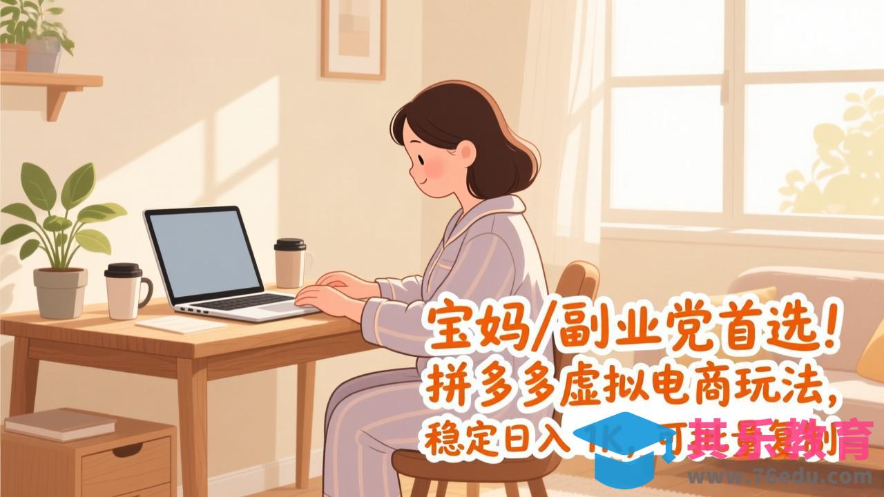 宝妈 / 副业党首选！拼多多虚拟电商玩法，稳定日入 1K，可批量复制-第1张图片-我要自学网