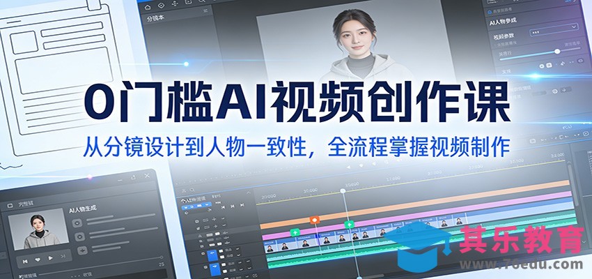 0门槛AI视频创作课：从分镜设计到人物一致性，全流程掌握视频制作-第1张图片-我要自学网