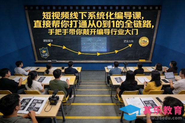 短视频线下系统化编导课，直接帮你打通从0到1的全链路，手把手带你敲开编导行业大门-第1张图片-我要自学网