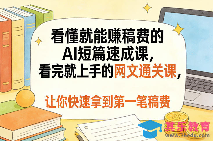 看懂就能賺稿费的AI短篇速成课，看完就上手的网文通关课，让你快速拿到第一笔稿费-第1张图片-我要自学网