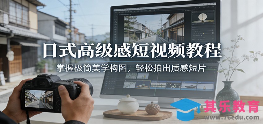 日式高级感短视频教程：掌握极简美学构图，轻松拍出质感短片-第1张图片-我要自学网