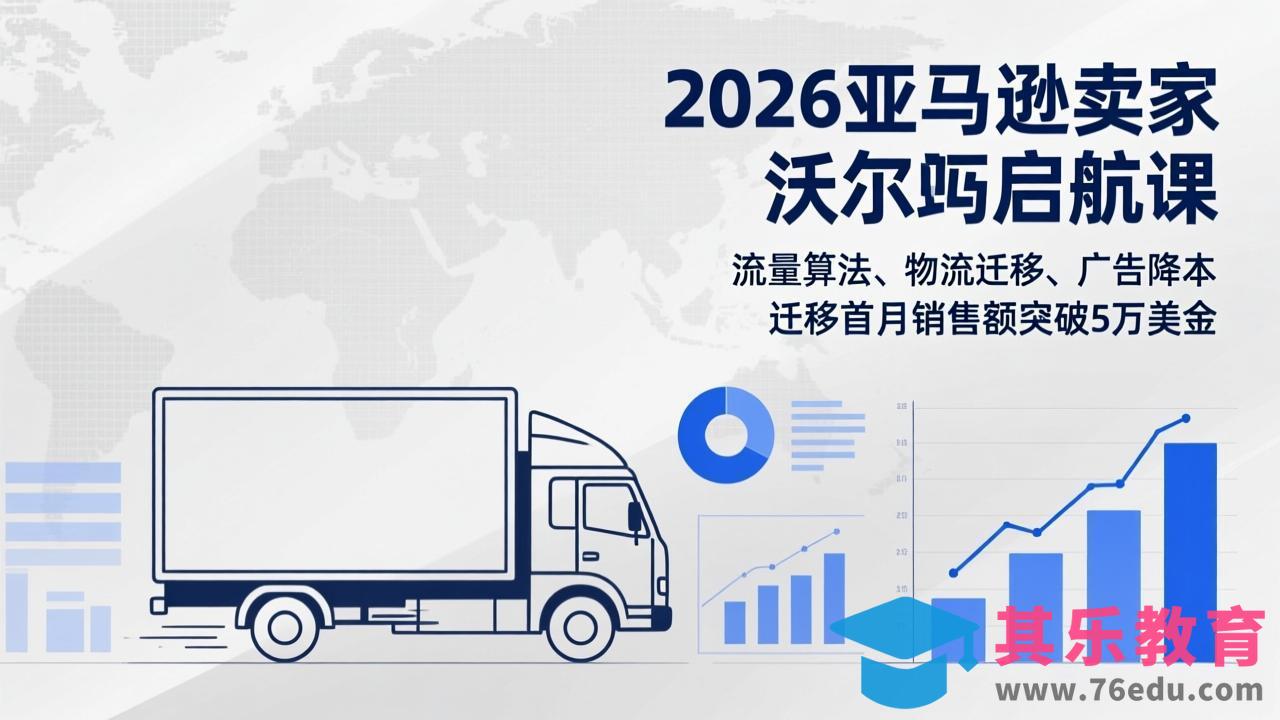 2026亚马逊卖家沃尔玛启航课，流量算法、物流迁移、广告降本，迁移首月销售额突破5万美金-第1张图片-我要自学网