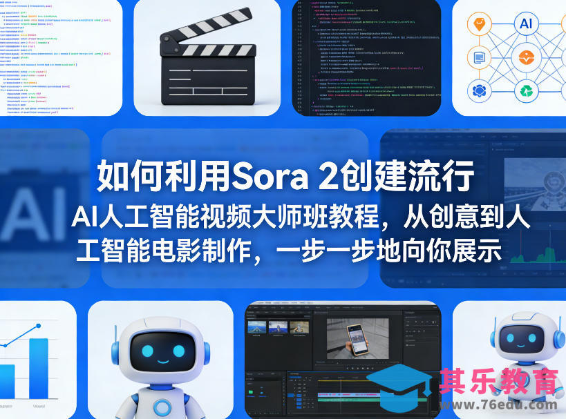 如何利用Sora 2创建流行AI人工智能视频大师班教程,从创意到人工智能电影制作,一步一步地向你展示-第1张图片-我要自学网 如何利用Sora 2创建流行AI人工智能视频大师班教程,从创意到人工智能电影制作,一步一步地向你展示-第1张图片-我要自学网