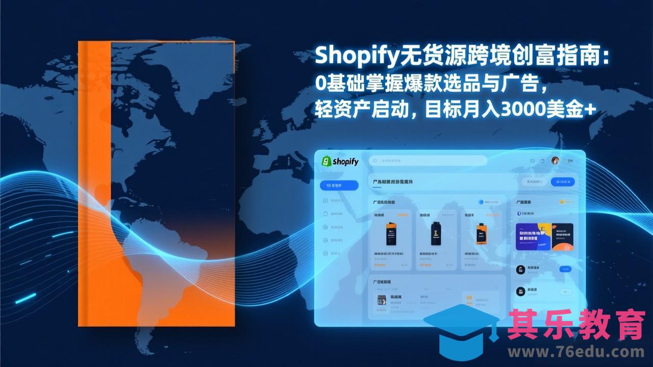 Shopify爆款打法实战：从选品到广告投放，复制爆款模型，驱动独立站月销售额破万刀-第1张图片-我要自学网