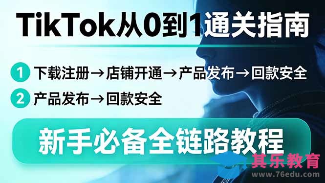TikTok从0到1通关指南：下载注册→店铺开通→产品发布→回款安全，新手必备全链路教程-第1张图片-我要自学网