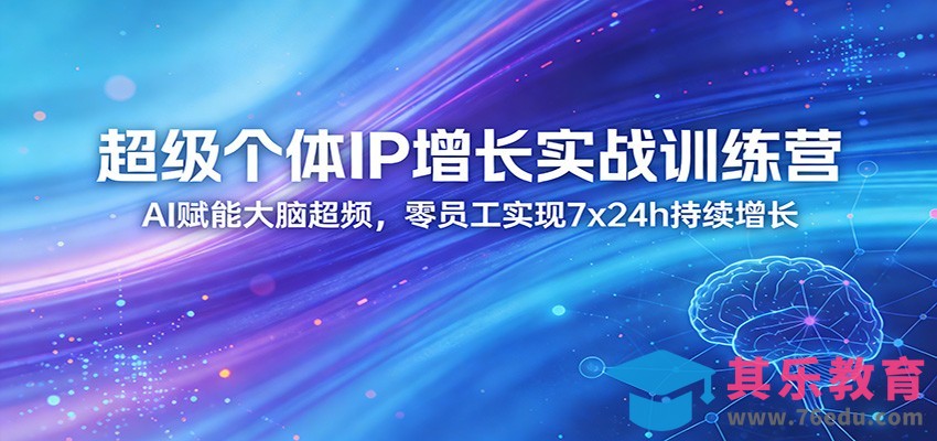 超级个体IP增长实战训练营：AI赋能大脑超频，零员工实现7x24h持续增长(更新)-第1张图片-我要自学网